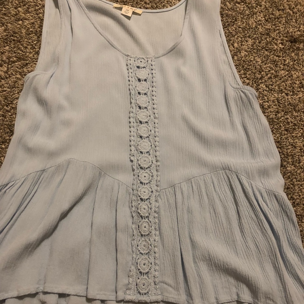 Cute light blue tank top